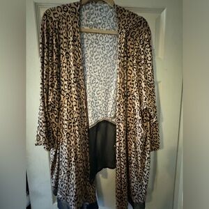 Soft light Leopard Print Shrug